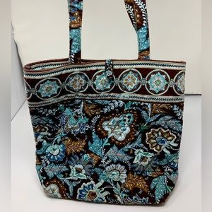 Vera Bradley Blue and Brown Tote